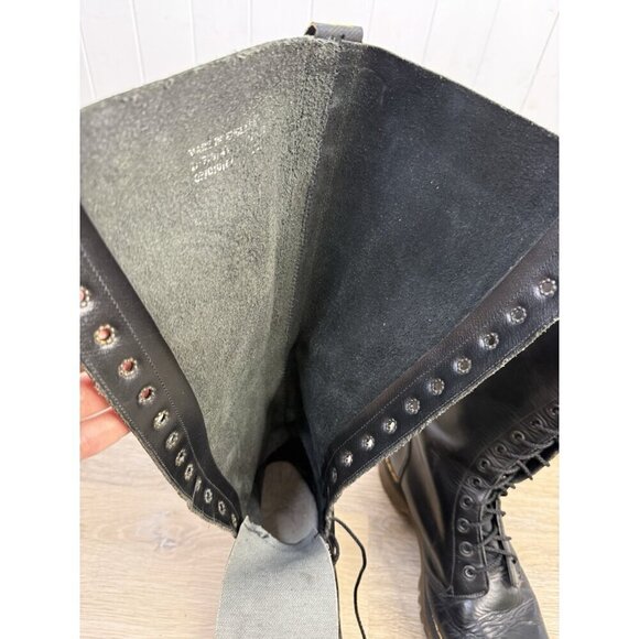 Vtg Doc Dr Martens 20 Eye Black Boots UK 8 | M 9 | W 10 England 80s 90s Punk